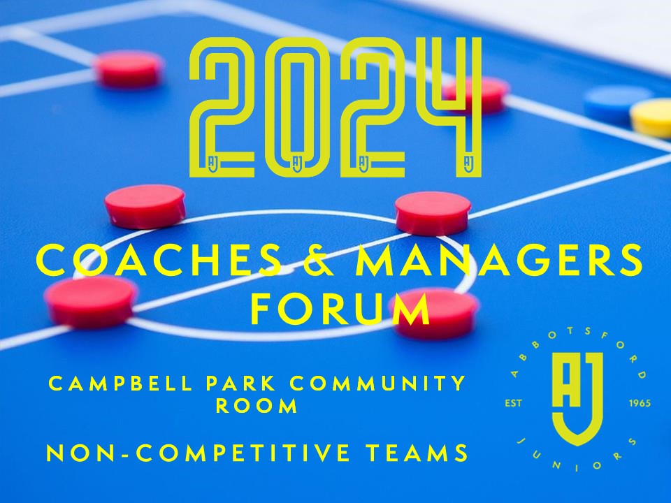 AJFC Season 2024 Coach and Managers Forum Pack for Non-Competitive (U8 to U12) Teams