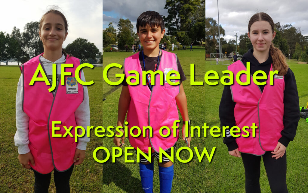 AJFC Game Leader Expression of Interest - Open Now