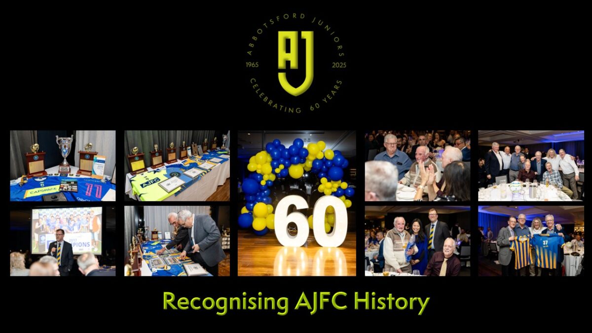 The AJFC 60th Anniversary Gala Dinner - Recognising AJFC History
