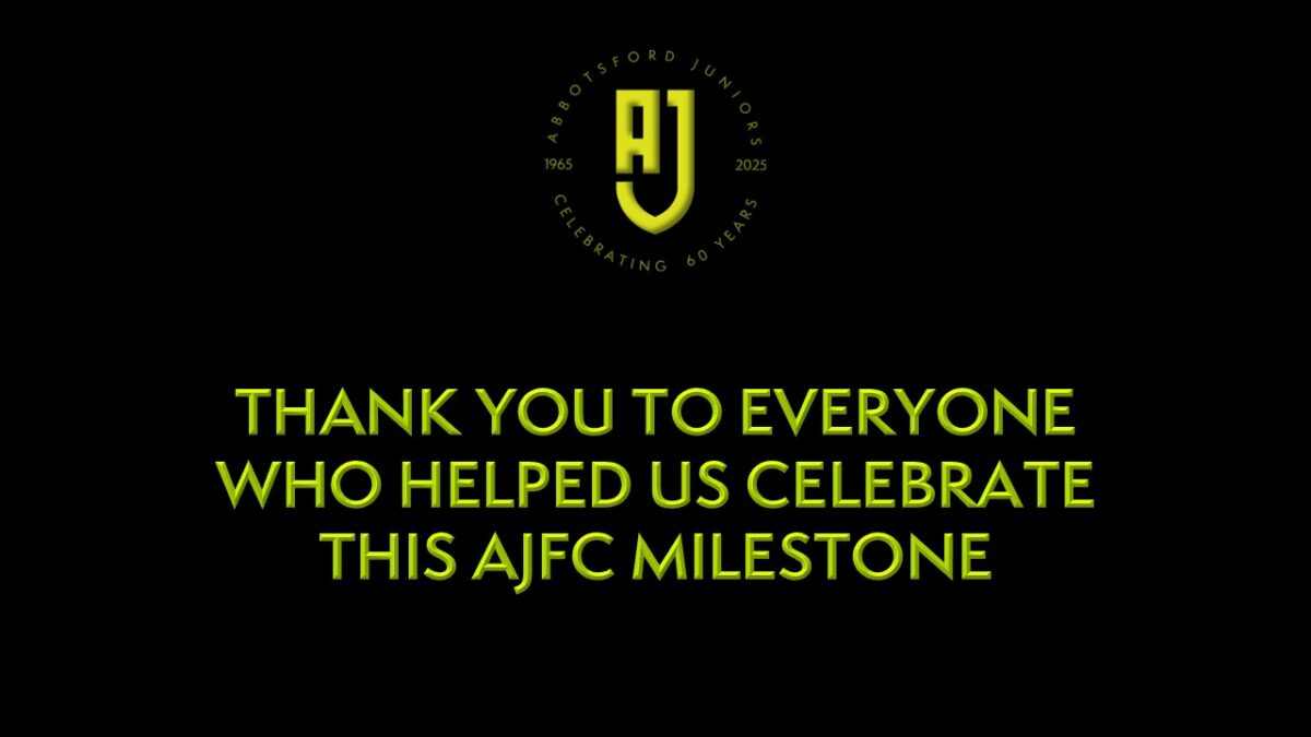The AJFC 60th Anniversary Gala Dinner - Thank You