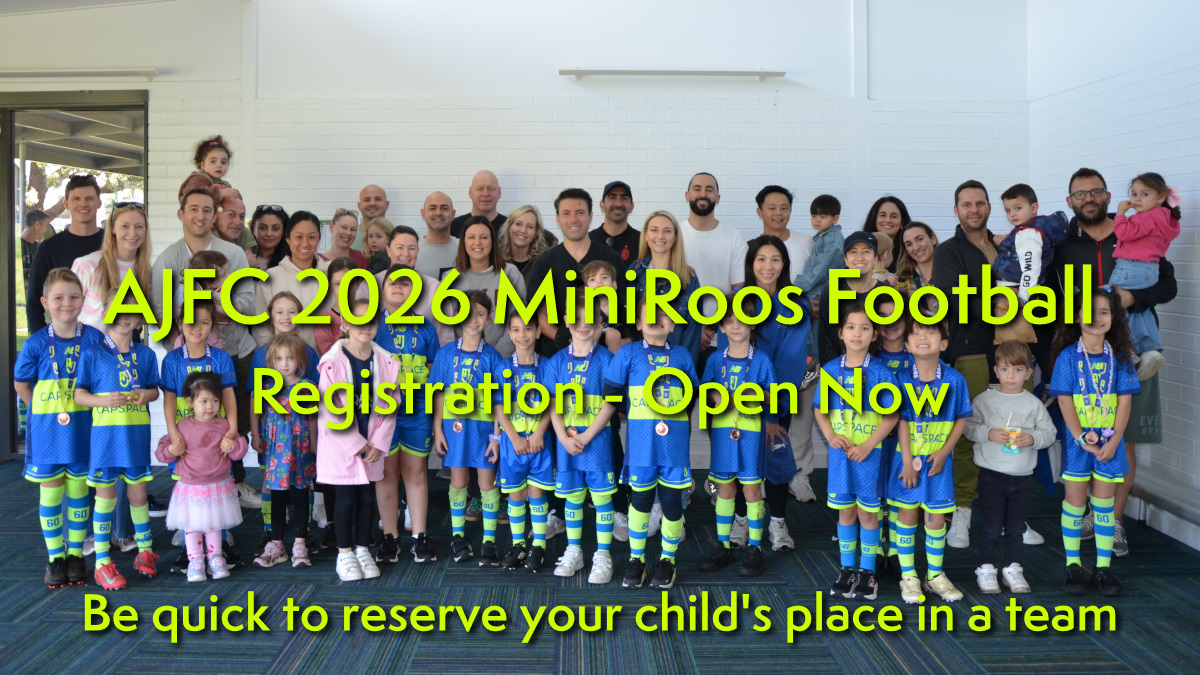 2026 MinRoos Football Registration open - be quick to reserve a place